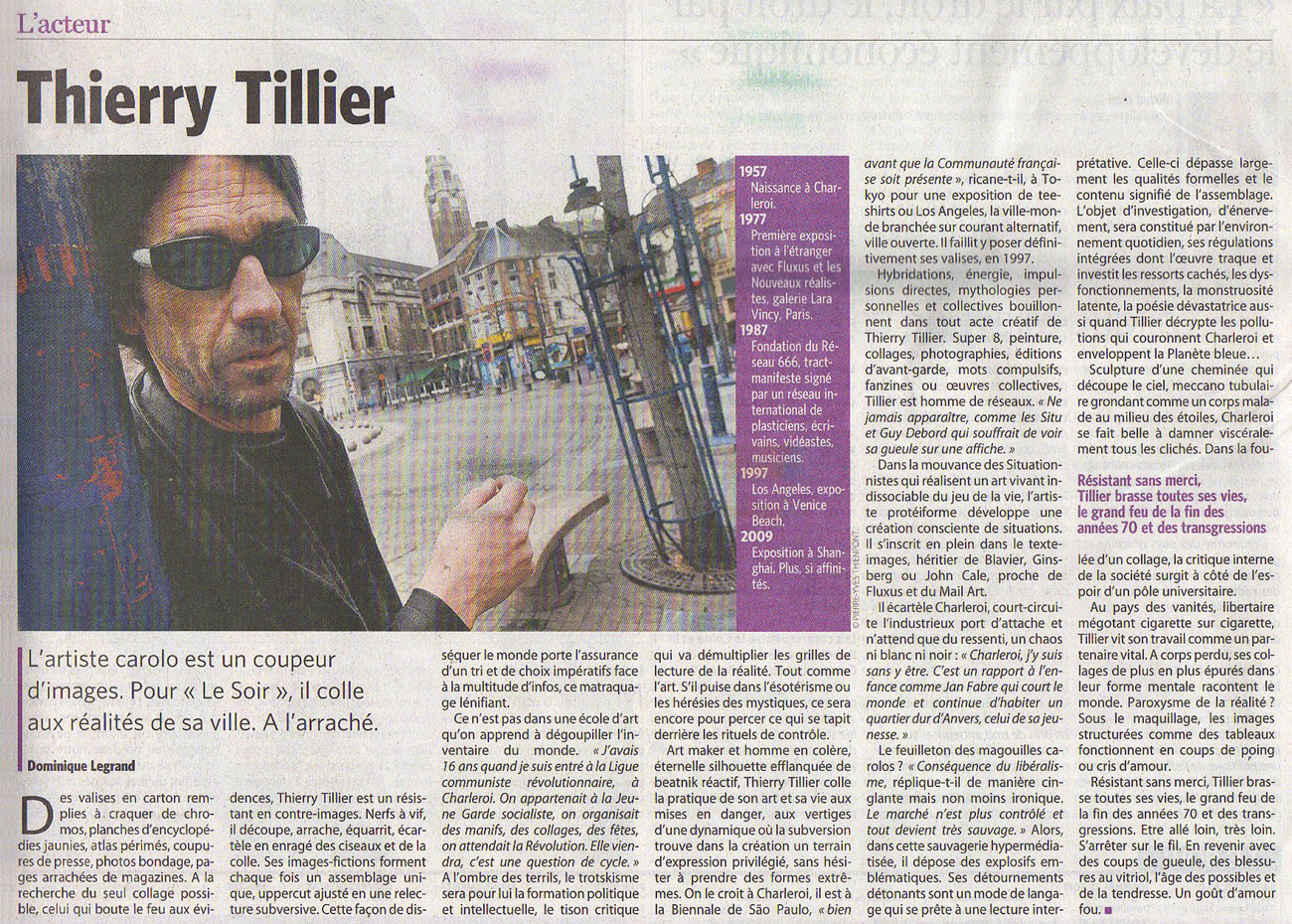 Thierry Tillier – Le Soir – 12 March 2008
