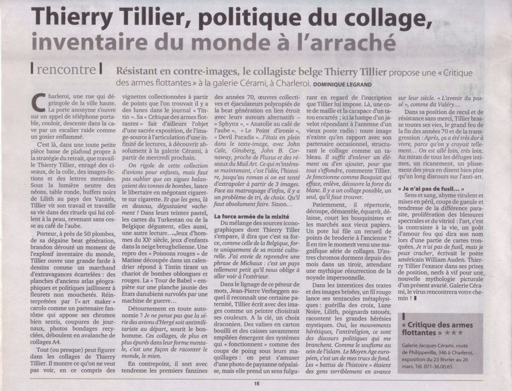 Thierry Tillier – Le Soir