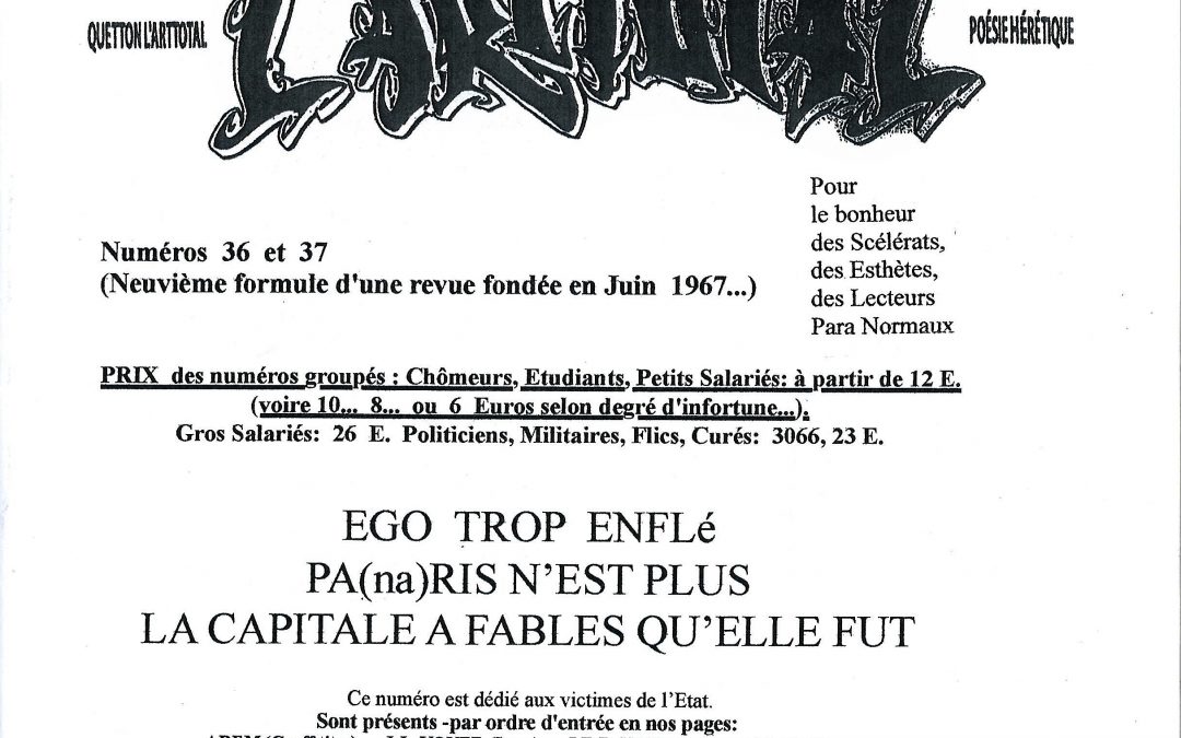 QUETTON L’ART TOTAL n°s 36 et 37